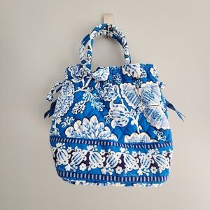 Vera Bradley Satchel in Retired Blue Lagoon Print